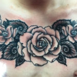 Rose Chest Tattoo